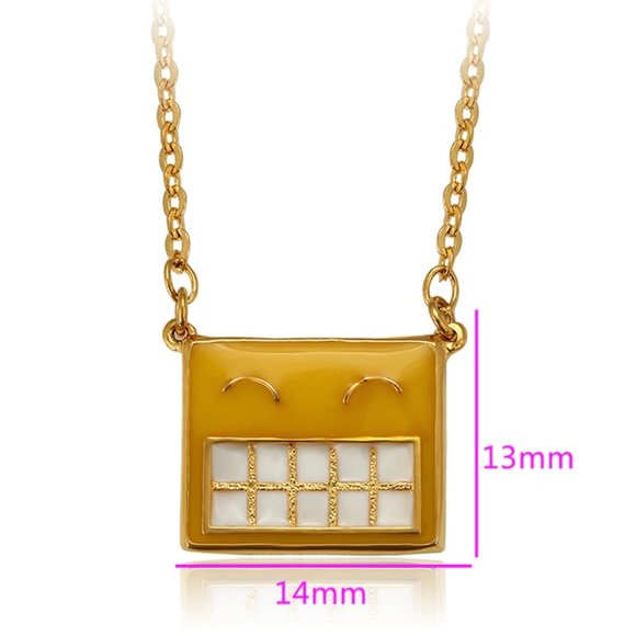 Always Smile 18KGP Adorable Necklace - Picture 2 of 10